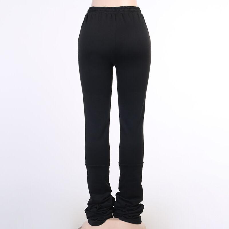 Stacked Leggings Sweatpants Women Baggy Streetwear Woman Pants Trousers Womens Winter Clothes Bottoms Drop 21427X Women's & Capris