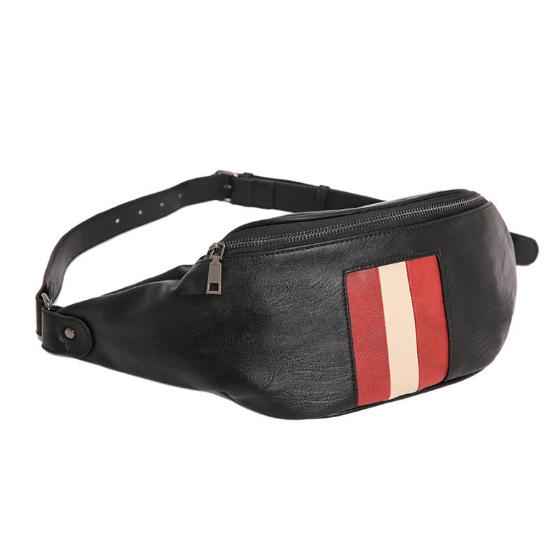 Sacs de taille Homme Haute Qualité PU Cuir Sac à poitrine Couple Couple Pack Pack Handy Fanny Fashion Trend Bandbody Homme
