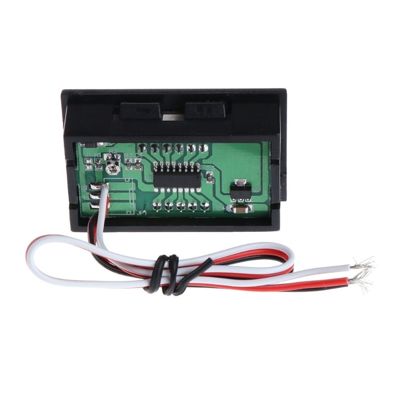Dc 0-100V 3-wire Voltmeter Led 0.56in Digital Voltage Meter Panel Monitor Tester Tool
