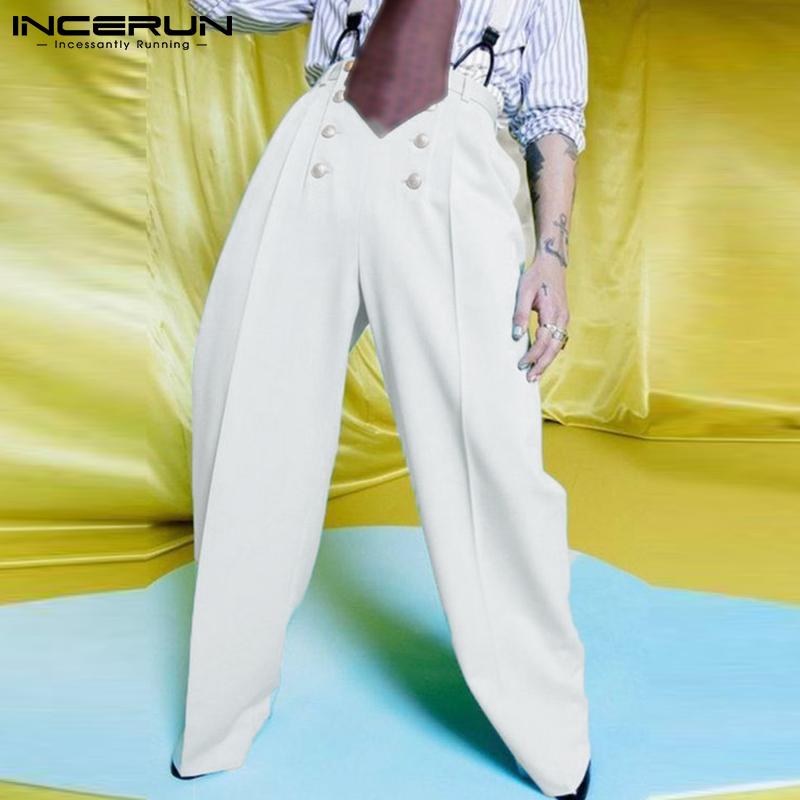 Men's Pants INCERUN Handsome Well Fitting High-waisted Pantalons Double-breasted Solid All-match Pant Straight Wide-leg Trousers S-5XL, Black
Men's Pants INCERUN Handsome Well Fitting High-waisted Pantalons Double-breasted Solid All-match Pant Straight Wide-leg Trousers S-5XL, Black