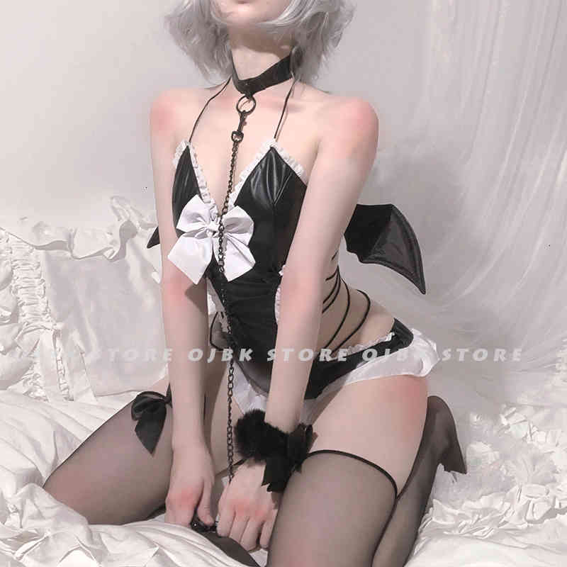 OJBK Sexy Lingerie Little Devil Cosplay Costumes Black Pu Leather With Adorable Bat Wings Erotic And Cute Uniform Photo Dress LY191222, Blackwithstocking
OJBK Sexy Lingerie Little Devil Cosplay Costumes Black Pu Leather With Adorable Bat Wings Erotic And Cute Uniform Photo Dress LY191222, Blackwithstocking