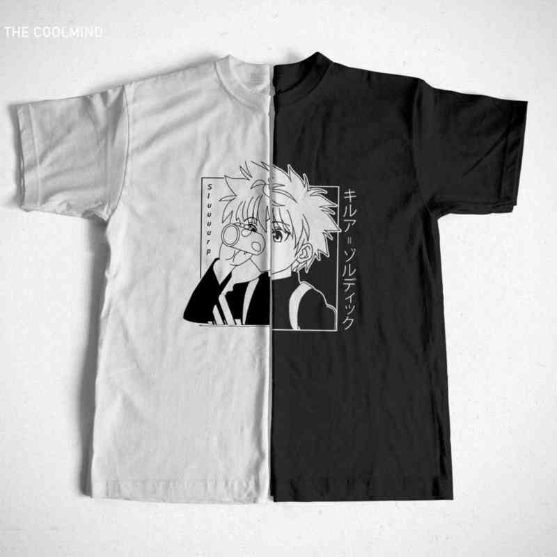 100% cotton Men Women T-shirt Tops Kawaii Hunter X Hunter Tshirt Killua Zoldyck T-shirt Fitted Soft Anime Manga Tee Shirt G1230, White;black
100% cotton Men Women T-shirt Tops Kawaii Hunter X Hunter Tshirt Killua Zoldyck T-shirt Fitted Soft Anime Manga Tee Shirt G1230, White;black