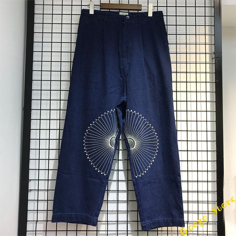 Hip-Hop Streetwear Embroidery Pattern KAPITAL Cargo Pants Men Women 1:1 -Quality Trousers Navy Blue Denim Men's, Black
Hip-Hop Streetwear Embroidery Pattern KAPITAL Cargo Pants Men Women 1:1 -Quality Trousers Navy Blue Denim Men's, Black