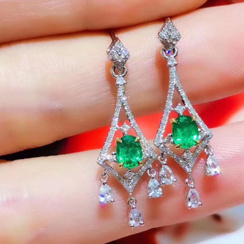 Dangle & Chandelier KJJEAXCMY Fine Jewelry 925 Sterling Silver Natural Emerald Girl Trendy Earring Eardrop Support Test Chinese Style
Dangle & Chandelier KJJEAXCMY Fine Jewelry 925 Sterling Silver Natural Emerald Girl Trendy Earring Eardrop Support Test Chinese Style