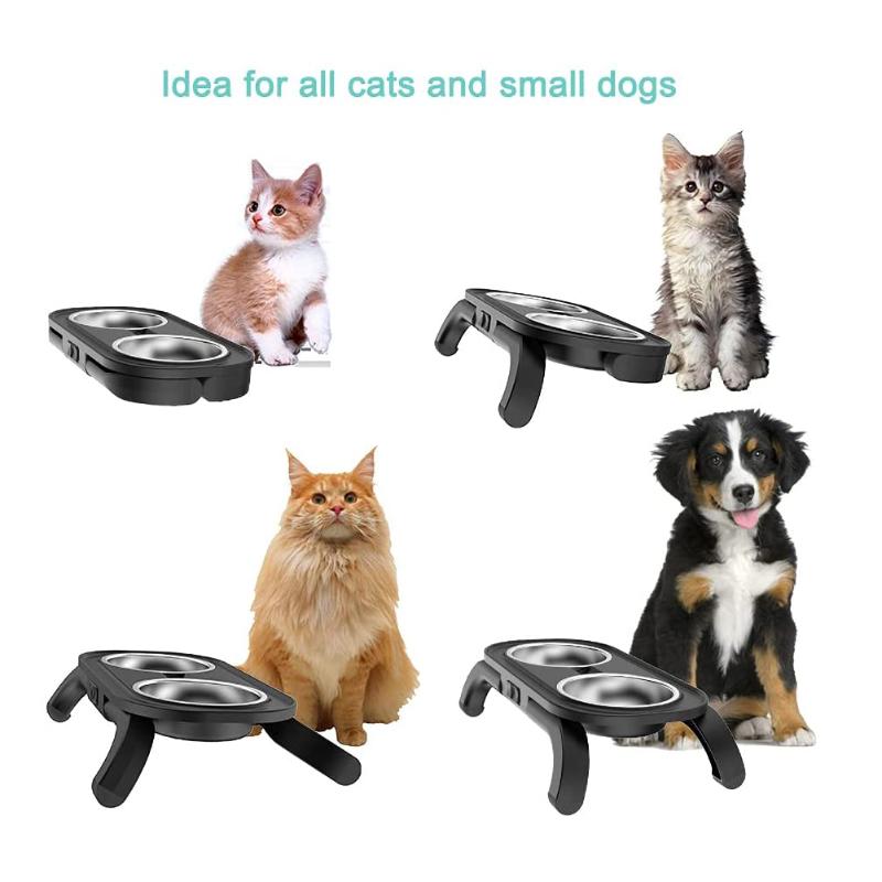 Cat Bowls & Feeders Double Dog Bowl With Stand Non-slip Stainless Steel Universal Multipurpose Pet Food And Water For Pets
Cat Bowls & Feeders Double Dog Bowl With Stand Non-slip Stainless Steel Universal Multipurpose Pet Food And Water For Pets