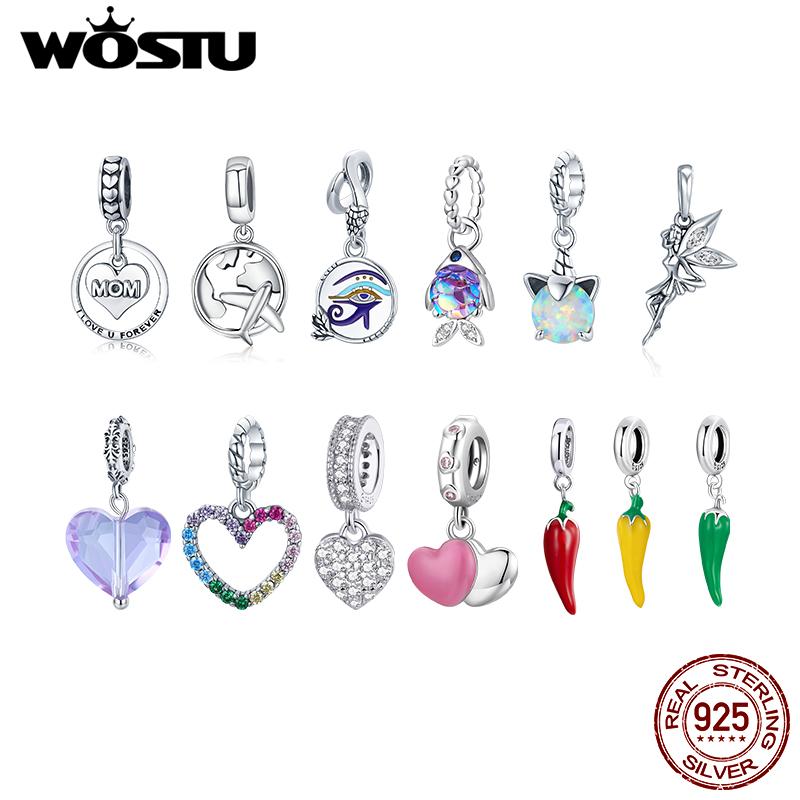Other WOSTU Genuine 925 Sterling Silver Little Chili Peppers Bead Charm Pendant Fit Bracelet Bangle Women Party DIY Fine Jewelry Gift
Other WOSTU Genuine 925 Sterling Silver Little Chili Peppers Bead Charm Pendant Fit Bracelet Bangle Women Party DIY Fine Jewelry Gift