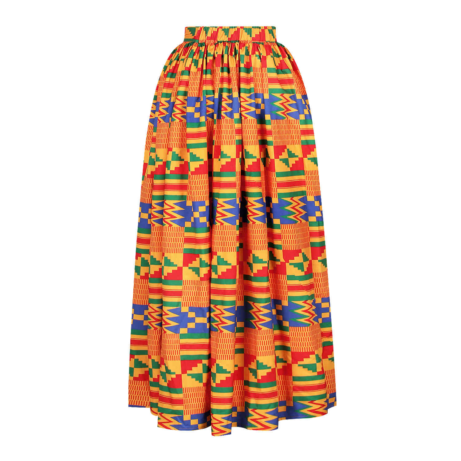 Women Skirt Split Printing High Waist Long Skirts Plus Size Vintage Sexy Fashion 210513