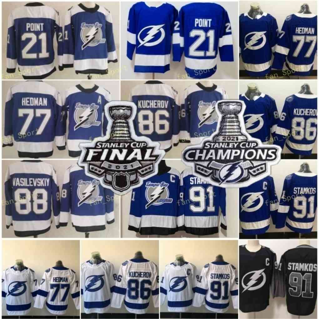 Stanley Cup Finals Champions Tampa Bay Lightning Jersey Hockey 21 Brayden Point Steven Stamkos 77 Victor Hedman 86 Nikita Kucherov Andrei Va, Black;red
Stanley Cup Finals Champions Tampa Bay Lightning Jersey Hockey 21 Brayden Point Steven Stamkos 77 Victor Hedman 86 Nikita Kucherov Andrei Va, Black;red