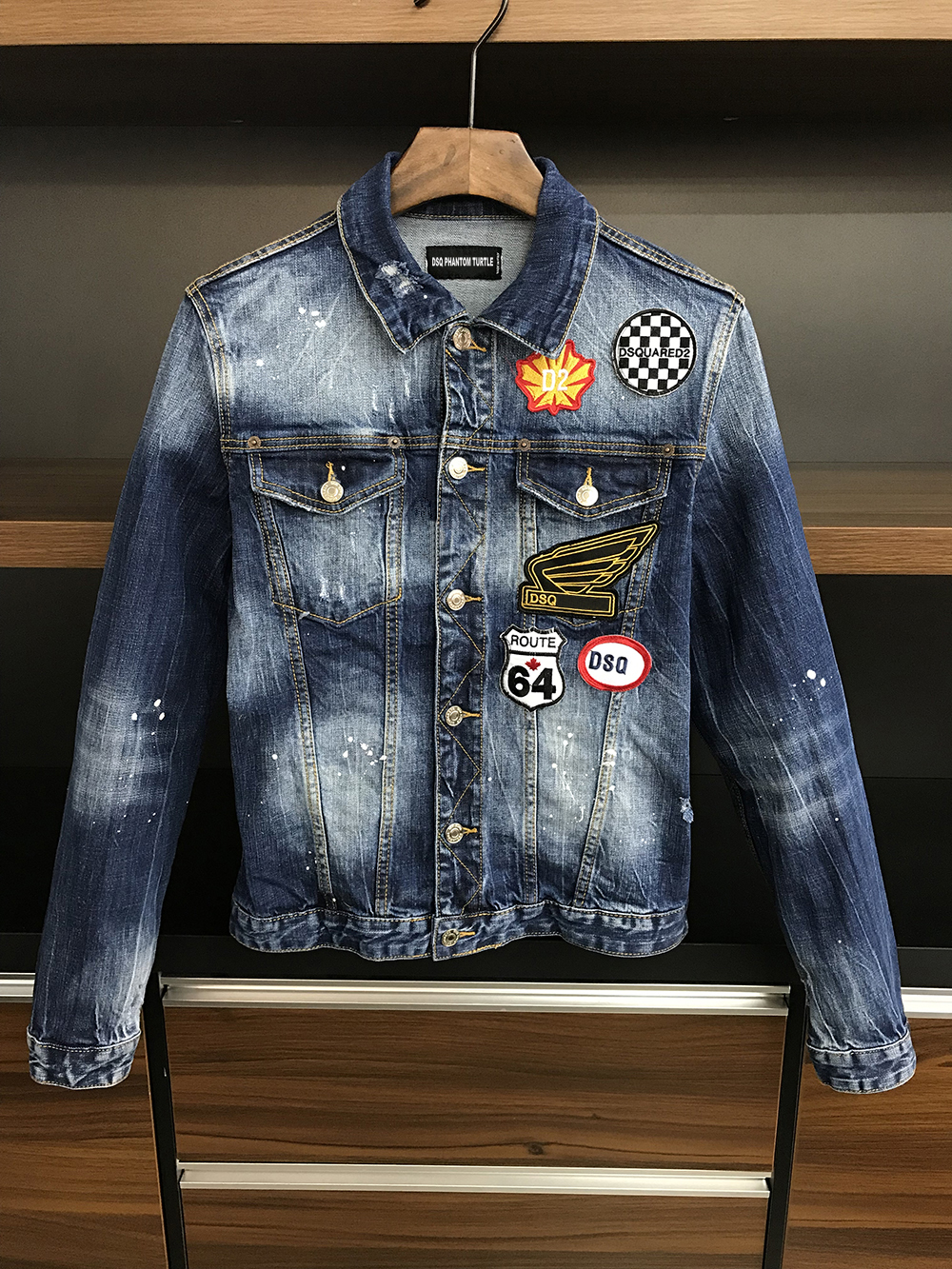DSQ denim Jacket men coat dark Blue Casual Denim Jacket cotton Turn-down Collar Long Sleeve Denim Bomber jackets for man 98373, As picture
DSQ denim Jacket men coat dark Blue Casual Denim Jacket cotton Turn-down Collar Long Sleeve Denim Bomber jackets for man 98373, As picture
