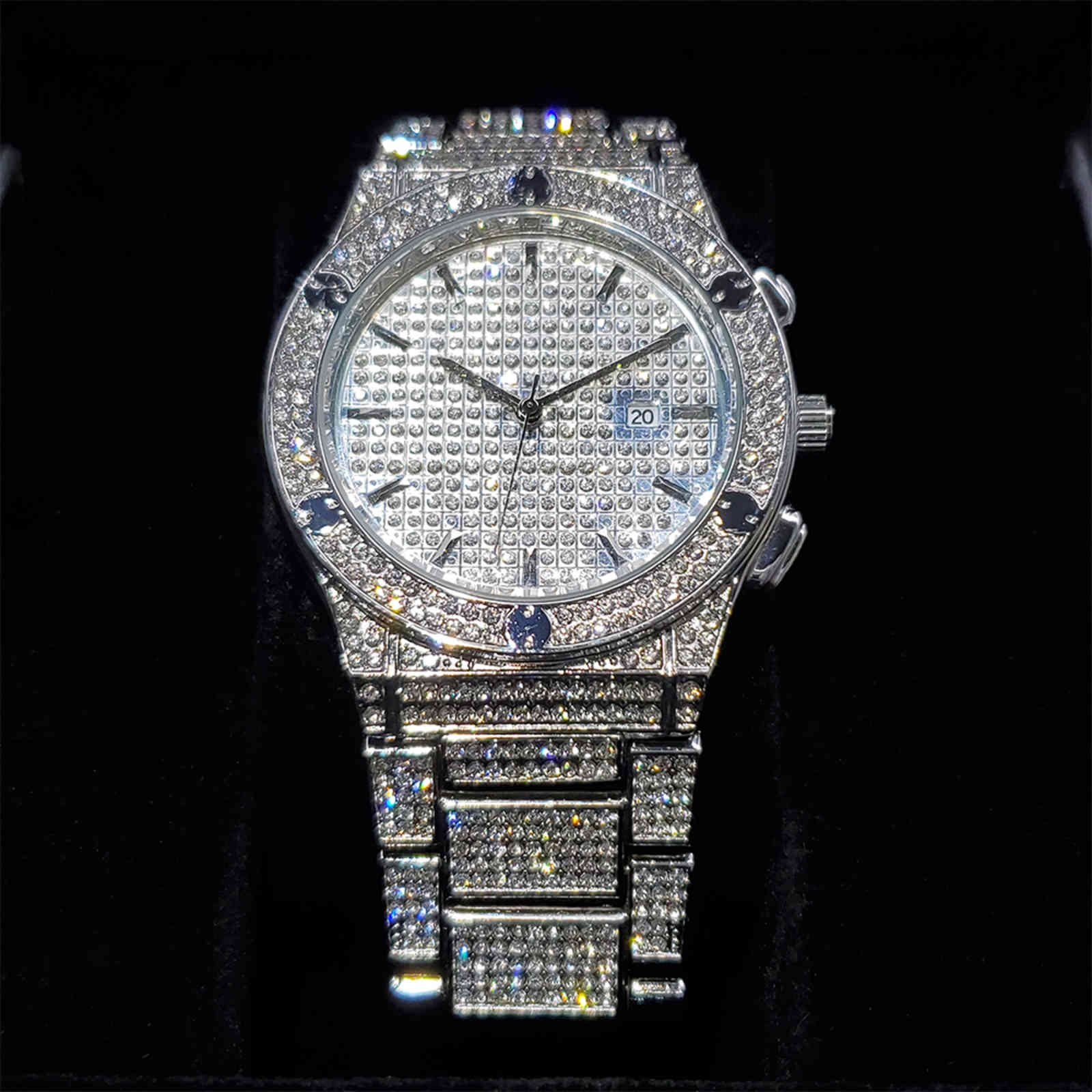 MISSFOX Business Watch Gentleman Boss Luxury Round Men Wristwatch Rich Iced Out Fashion Blingbling Quartz Wacthes Men Wedding, V295-s
MISSFOX Business Watch Gentleman Boss Luxury Round Men Wristwatch Rich Iced Out Fashion Blingbling Quartz Wacthes Men Wedding, V295-s