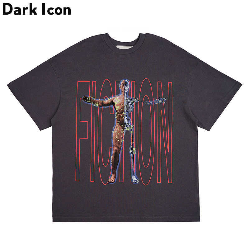 Interesting Printed Tshirts for Men Round Neck Hipster T-shirt Streetwear Cotton Tee Shirts Black Grey 210603, Dark grey
Interesting Printed Tshirts for Men Round Neck Hipster T-shirt Streetwear Cotton Tee Shirts Black Grey 210603, Dark grey