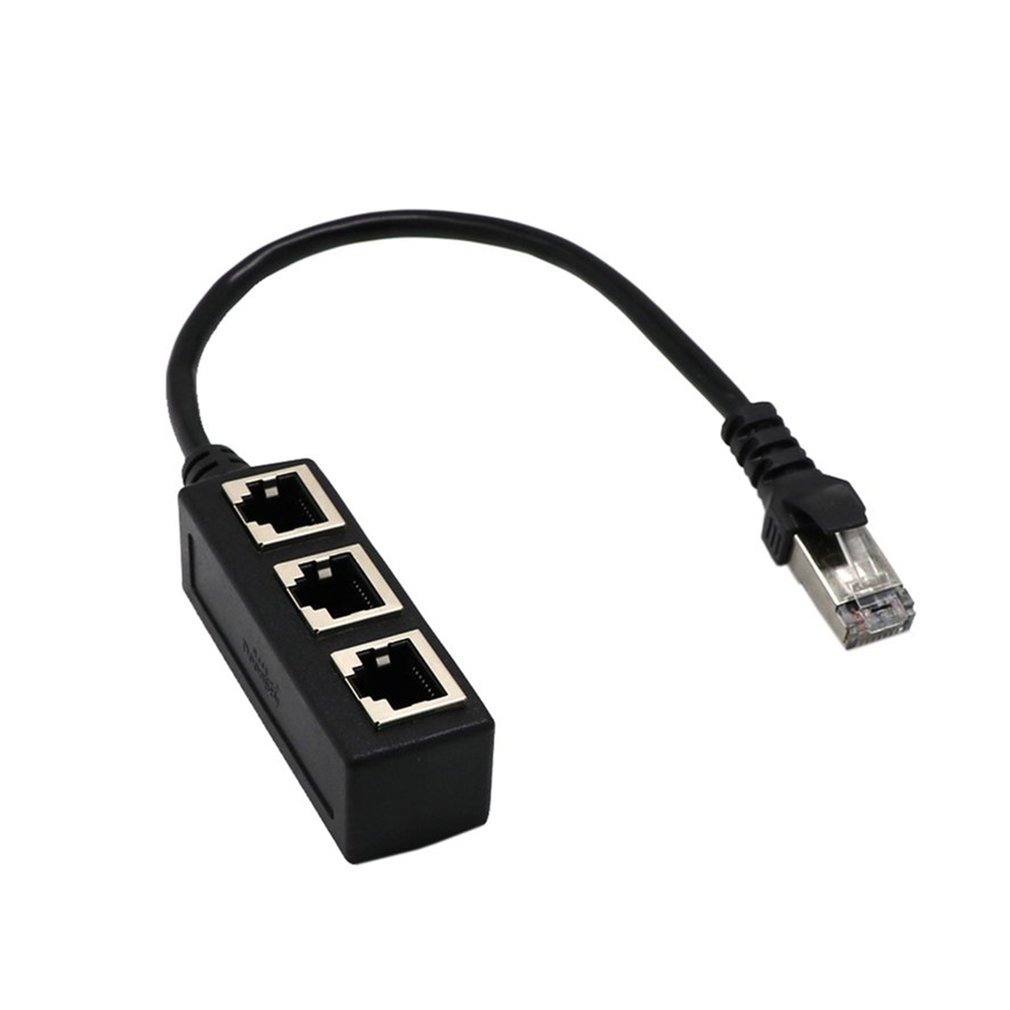 Splitter Ethernet RJ45 Cable Adapter 1 Male to 2/3 Female Port Lan Network Connector Wire Ethernet RJ45 Cable Adapter