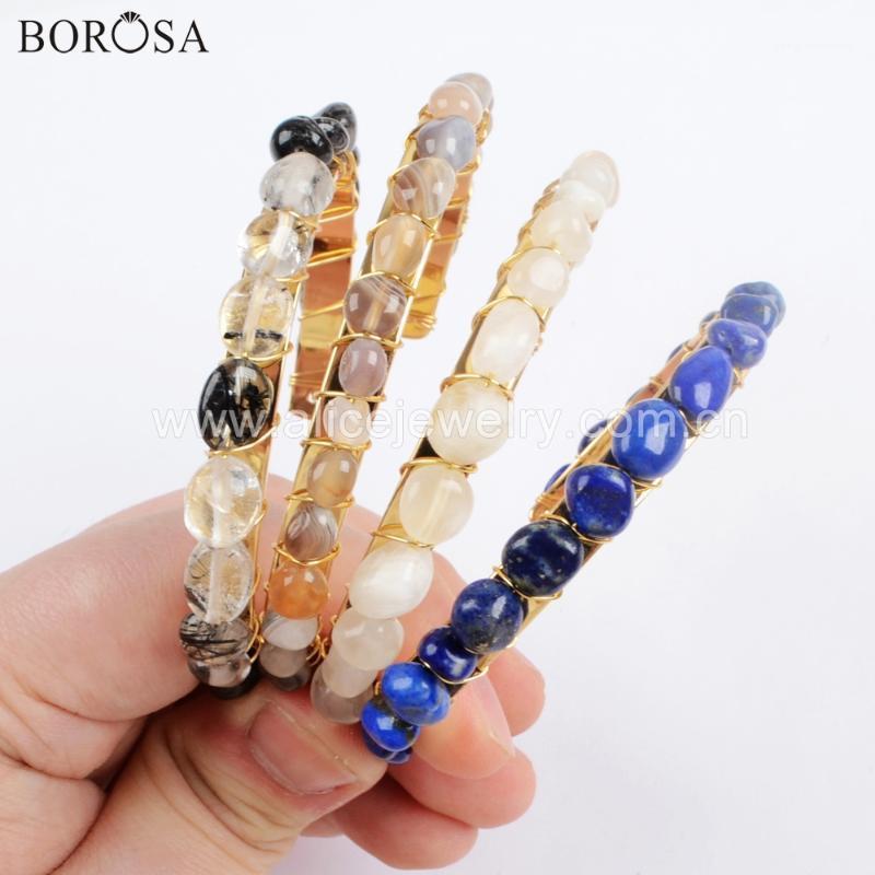 Gold Filled Rutilated Quartz Agates Lapis Lazuli Chips Wire Wrap Bangle Multi-kind Stones Bracelet Jewelry G1734
Gold Filled Rutilated Quartz Agates Lapis Lazuli Chips Wire Wrap Bangle Multi-kind Stones Bracelet Jewelry G1734