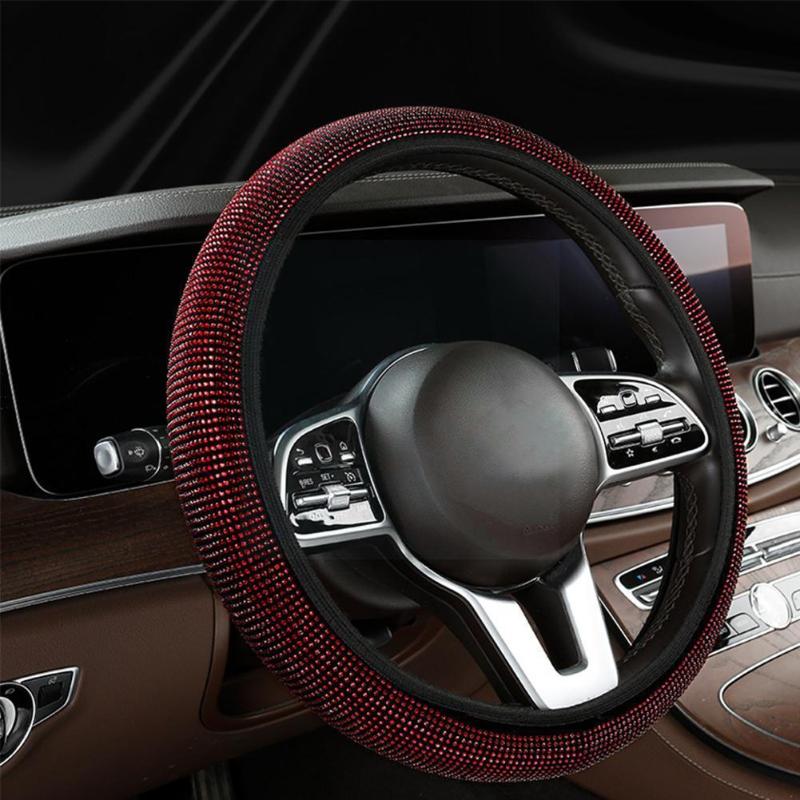Steering Wheel Covers 37/38mm Universal Car Cover Rhinestones Interior Imitation Auto Diamond Decor V3k7
Steering Wheel Covers 37/38mm Universal Car Cover Rhinestones Interior Imitation Auto Diamond Decor V3k7