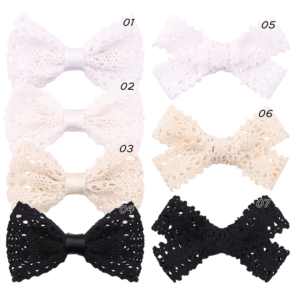 Solid White Black Lace Hair Bow With Clips For Girls Bows Hairpins Children Girls Birthday Party Gifts Hair Accessories, Multi-color
Solid White Black Lace Hair Bow With Clips For Girls Bows Hairpins Children Girls Birthday Party Gifts Hair Accessories, Multi-color