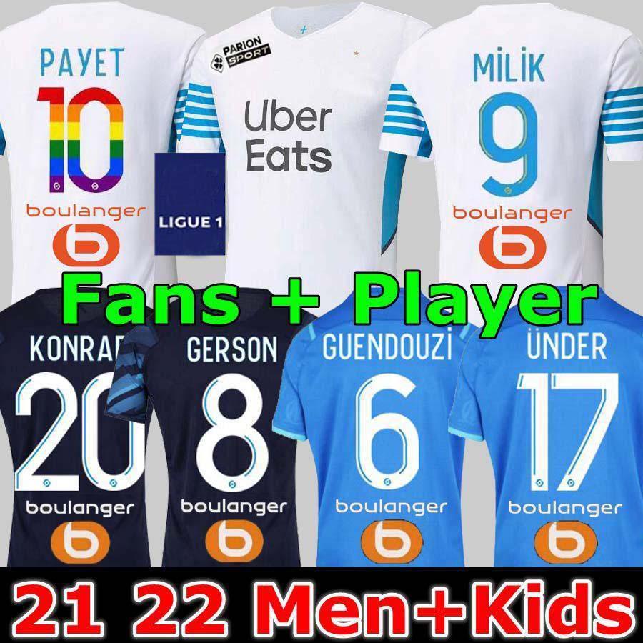 21 22 soccer jerseys Olympique De 2021 2022 OM MILIK maillot foot CUISANCE THAUVIN BENEDETTO KAMARA PAYET football shirts men+kids kit LUIS, Black;yellow
21 22 soccer jerseys Olympique De 2021 2022 OM MILIK maillot foot CUISANCE THAUVIN BENEDETTO KAMARA PAYET football shirts men+kids kit LUIS, Black;yellow