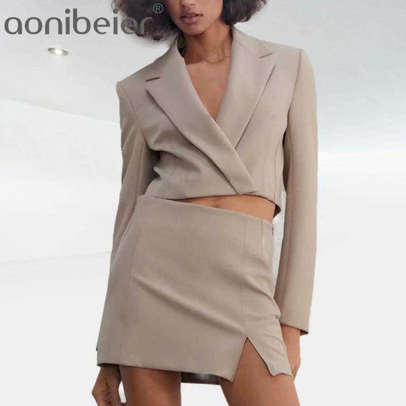 2 Pieces ZA Women Solid Skirts Blazer Set Long Sleeves Office Lady Party Suits Female Single Button Urban Outfits 210604, Skirt
2 Pieces ZA Women Solid Skirts Blazer Set Long Sleeves Office Lady Party Suits Female Single Button Urban Outfits 210604, Skirt