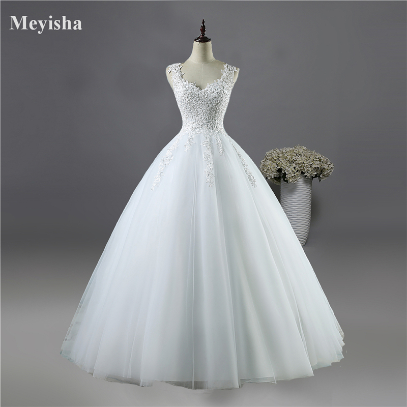 ZJ9076 White Ivory Pearls Sweetheart Bride Dresses Wedding Gown Princess Girl lace for Women Boho formal plus size 2-26W