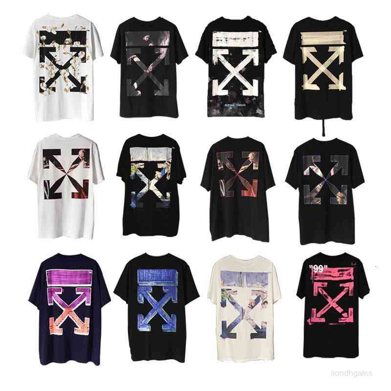 Men's Tshirts Correct Version Off Tide Brand Ow White Oil Painting Arrow Print Short Sleeve and Women's Loose Cotton Half T-shirt Couple, Print comments 5-10
Men's Tshirts Correct Version Off Tide Brand Ow White Oil Painting Arrow Print Short Sleeve and Women's Loose Cotton Half T-shirt Couple, Print comments 5-10
