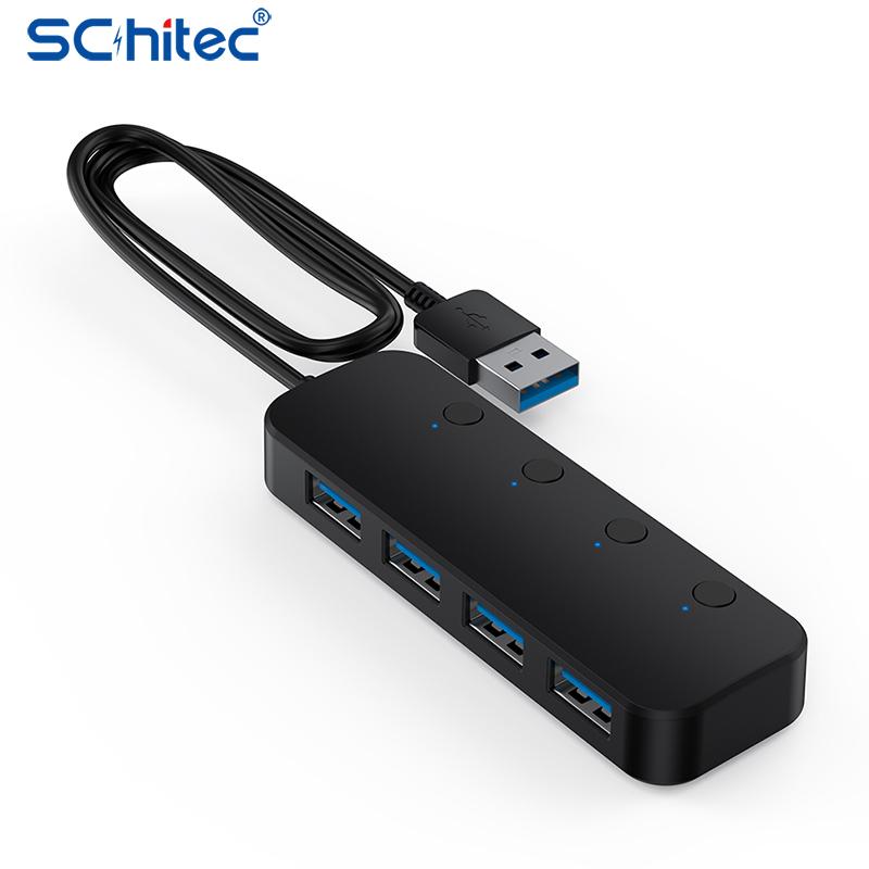 Hubs Schitec Ultra-thin 4-port USB 3.0 HUB High Speed Indicator Light For Multi-device Computer Laptop Desktop PC Adapter
Hubs Schitec Ultra-thin 4-port USB 3.0 HUB High Speed Indicator Light For Multi-device Computer Laptop Desktop PC Adapter
