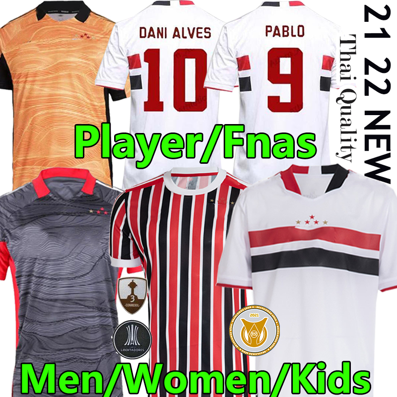 21/22 Sao Paulo soccer jerseys fans player version BRENNER PATO PABLO DANI ALVES 2021 2022 Camisa de futebol Men Wome Kids kits vest goalkeeper football shirt, 21/22 away
21/22 Sao Paulo soccer jerseys fans player version BRENNER PATO PABLO DANI ALVES 2021 2022 Camisa de futebol Men Wome Kids kits vest goalkeeper football shirt, 21/22 away