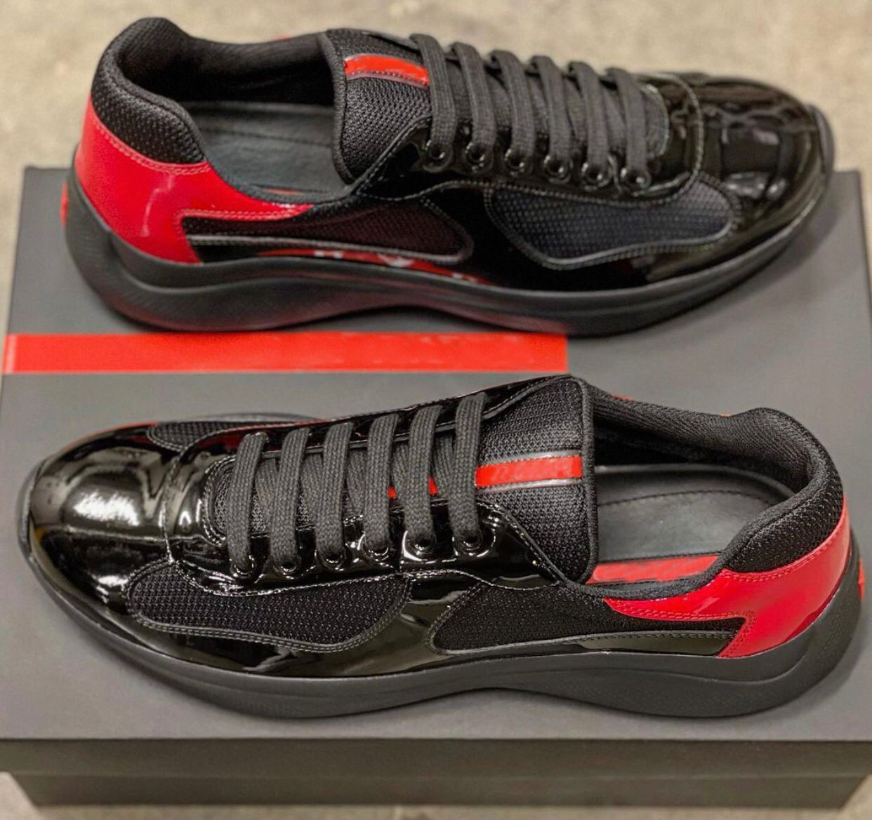 Perfect Americas Cup Designer Sneakers Shoes Patent Leather and Nylon Luxury Sneaker Mens Top Quality Runner Sports Outdoor Trainers
Perfect Americas Cup Designer Sneakers Shoes Patent Leather and Nylon Luxury Sneaker Mens Top Quality Runner Sports Outdoor Trainers