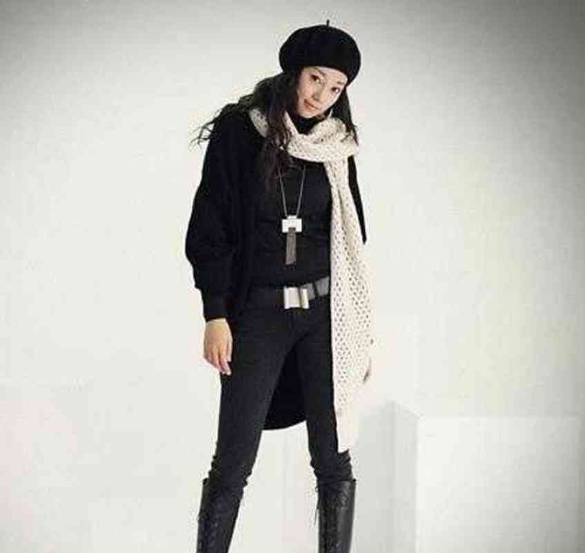 Solid Color Shawl Autumn Winter Sweater Loose Bat Sleeve Cardigan Plus Size Cape Coat Women's Han Fan 210427