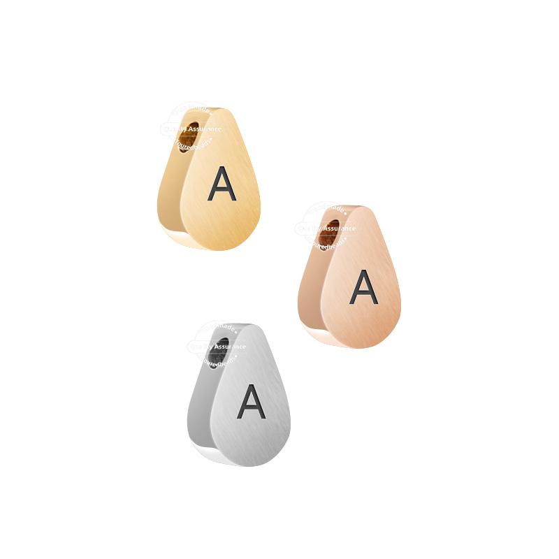 Charms 5pcs Stainless Steel MaBrushed A-Z Letter Teardrop Big Hole Alphabet Pendants For Necklace Bracelets Making Gold Color, Bronze;silver
Charms 5pcs Stainless Steel MaBrushed A-Z Letter Teardrop Big Hole Alphabet Pendants For Necklace Bracelets Making Gold Color, Bronze;silver