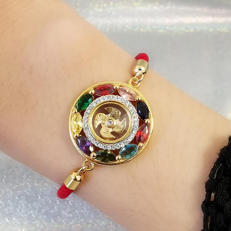 Charm Bracelets LP Luang Por Thailand Round Transfer Wheel Bracelet Buddhist Bring Lucky Health Jewelry Gift For Family Friend, Golden;silver
Charm Bracelets LP Luang Por Thailand Round Transfer Wheel Bracelet Buddhist Bring Lucky Health Jewelry Gift For Family Friend, Golden;silver