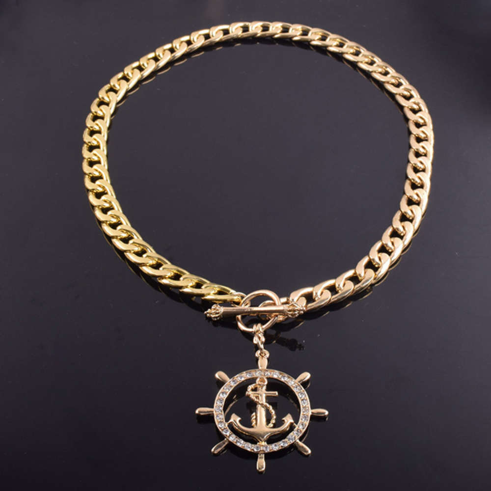 Exaggerated fashion women's boat rudder Necklace g high end versatile clavicle necklace sweater chain accessories, Four leaf clover
Exaggerated fashion women's boat rudder Necklace g high end versatile clavicle necklace sweater chain accessories, Four leaf clover