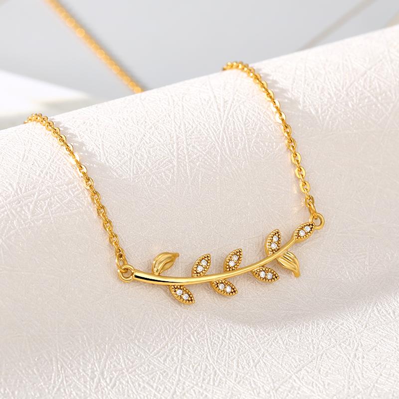 Pendant Necklaces ETCAVCE Crystal Leaf Sweater Chain Necklace Pendants Rose Gold Leaves Choker Gifts Jewelry Fashion For Women Statement
Pendant Necklaces ETCAVCE Crystal Leaf Sweater Chain Necklace Pendants Rose Gold Leaves Choker Gifts Jewelry Fashion For Women Statement