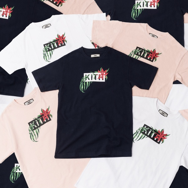 Men and women in Bloom Classic flower printed short-sleeved T-shirt kith summer cotton round neck loose street half-sleeved tees, White;black
Men and women in Bloom Classic flower printed short-sleeved T-shirt kith summer cotton round neck loose street half-sleeved tees, White;black