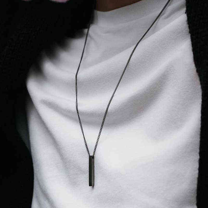 Classic Rectangle Necklace Men Stainless Steel Black Color Cuban Chain for Men Jewelry Gift
Classic Rectangle Necklace Men Stainless Steel Black Color Cuban Chain for Men Jewelry Gift