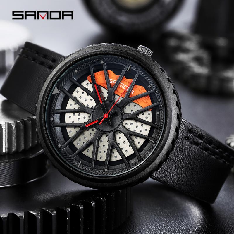 Wristwatches Sanda 2021 Unique Casual Personality Classic Fashion Men Quartz Watch Luxury Racing Car Wheel Stainless Strap Leather Clock, Leather blue
Wristwatches Sanda 2021 Unique Casual Personality Classic Fashion Men Quartz Watch Luxury Racing Car Wheel Stainless Strap Leather Clock, Leather blue