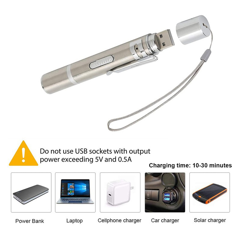 1PC Laser Pet Cat Toys USB Charging Cats Command Light Training Tools Pointer Laser Pen Interactive Toy Laser Light Pet Toy