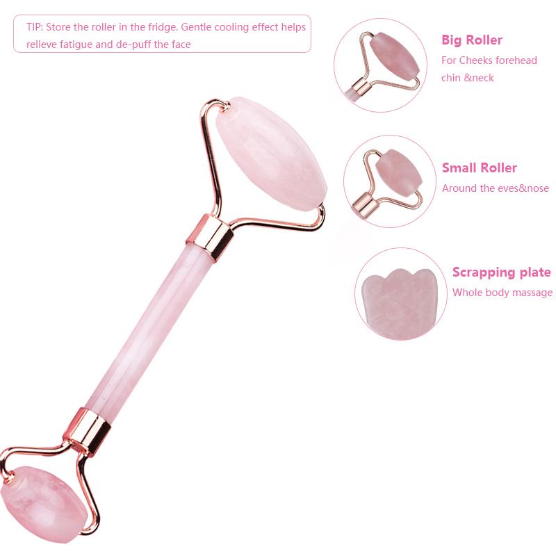 Natural Facial Massage Jade Roller Face Thin massager Lose weight Beauty Care Rollers Tool