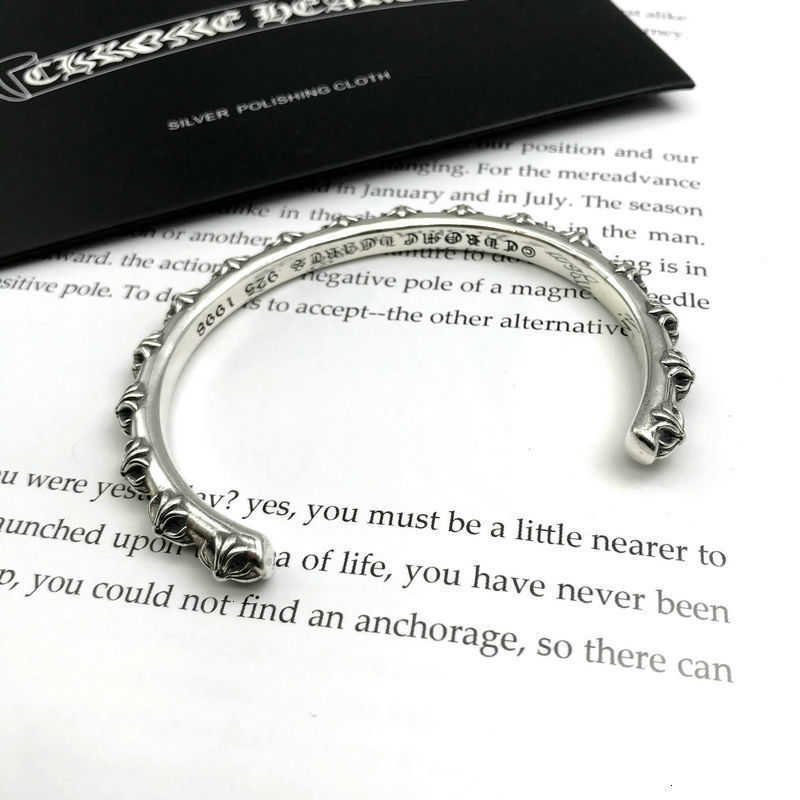 Surround Ch Cross Crosin Classic Sterling Silver Bracelet Men's and Women's Fashion Personality Retro Silver Open Bracelet, Golden;silver
Surround Ch Cross Crosin Classic Sterling Silver Bracelet Men's and Women's Fashion Personality Retro Silver Open Bracelet, Golden;silver