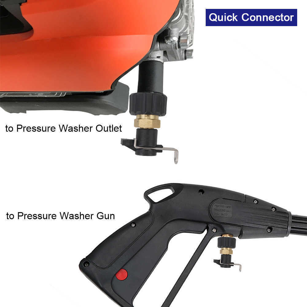 Converter M22 Quick High Pipe Adapter Pressure Washer Outlet Connector for Karcher K Series Hose