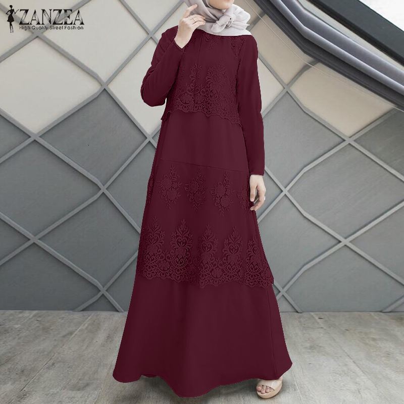 Casual Dresses ZANZEA 2021 Long Sleeve Maxi Vestidos Women's Spring Sundress Bohemian Lace Crochet Dress Female Solid Turkey Robe, Wine red
Casual Dresses ZANZEA 2021 Long Sleeve Maxi Vestidos Women's Spring Sundress Bohemian Lace Crochet Dress Female Solid Turkey Robe, Wine red