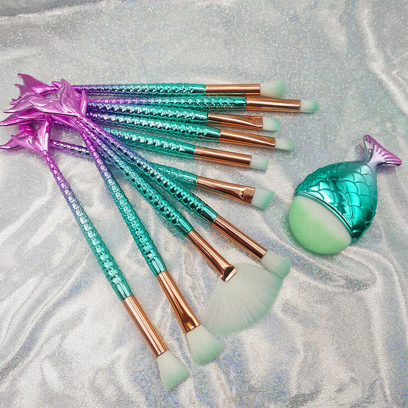 11pcs/Lot Eye Makeup Brushes Sets Mermaid pinceaux de maquillage Make up Brush High Tech Tool Kit
11pcs/Lot Eye Makeup Brushes Sets Mermaid pinceaux de maquillage Make up Brush High Tech Tool Kit