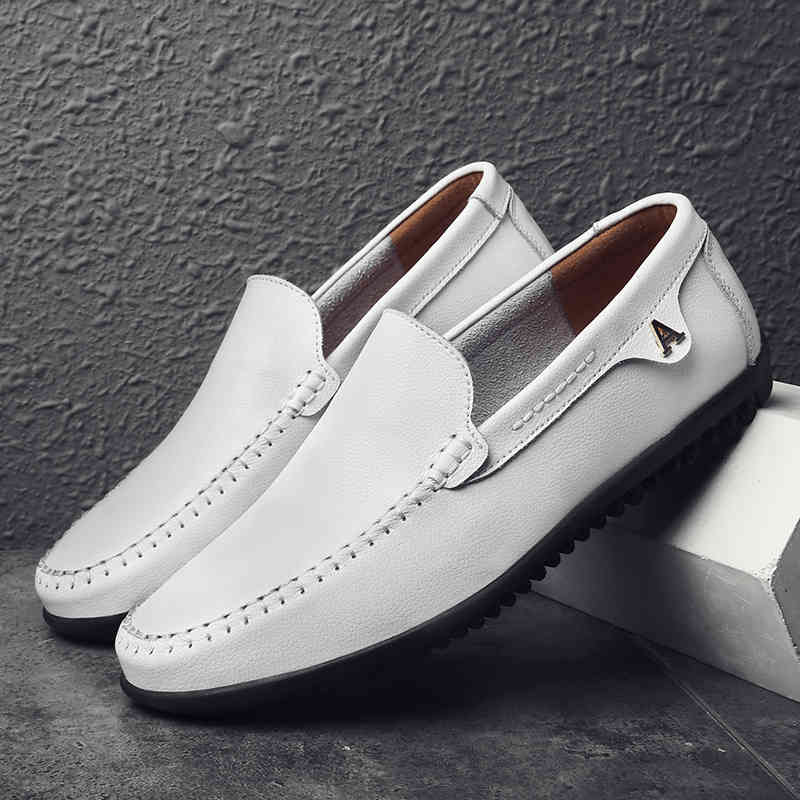 Dress Shoes Valstone white leather male casual shoes autumn slip in soft Italian moccasins super light plus size -47 YH2H, 1# shoe box
Dress Shoes Valstone white leather male casual shoes autumn slip in soft Italian moccasins super light plus size -47 YH2H, 1# shoe box