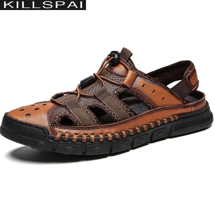 Sandals Big Size Genuine Leather Men Summer Quality Beach Slippers Casual Sneakers Outdoor Shoes 38-48, Black
Sandals Big Size Genuine Leather Men Summer Quality Beach Slippers Casual Sneakers Outdoor Shoes 38-48, Black