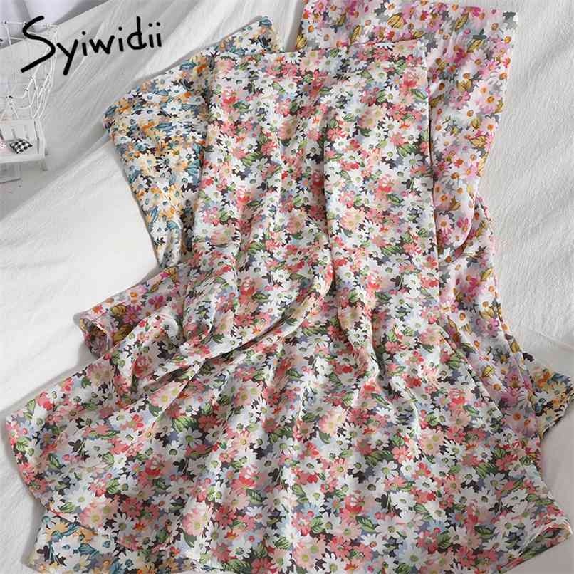 Floral Print Chiffon Skirt for Women Black Elastic High Waist Spring Summer Blue Yellow Boho Midi Skirts 210607
Floral Print Chiffon Skirt for Women Black Elastic High Waist Spring Summer Blue Yellow Boho Midi Skirts 210607