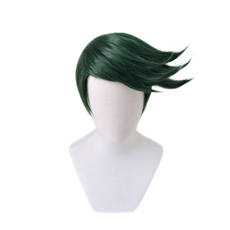 JoJo's Bizarre Adventure Rohan Kishibe Short Dark Green style Heat Resistant Synthetic Hair Halloween Party JOJO Cosplay Wig+ Wi, 1433
JoJo's Bizarre Adventure Rohan Kishibe Short Dark Green style Heat Resistant Synthetic Hair Halloween Party JOJO Cosplay Wig+ Wi, 1433