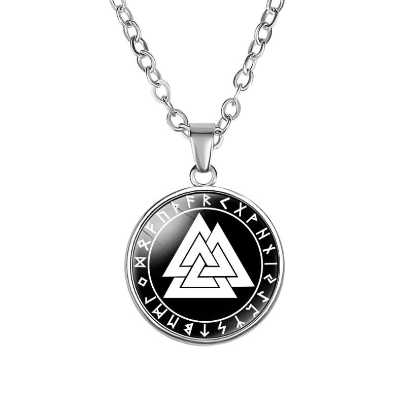 

Pendant Necklaces Fashion Viking Nordway Valknut Necklace For Women Men Aegishjalmur Ggdrasil Mjölnir Huginn Muninn Jormungandr Helm Of Awe