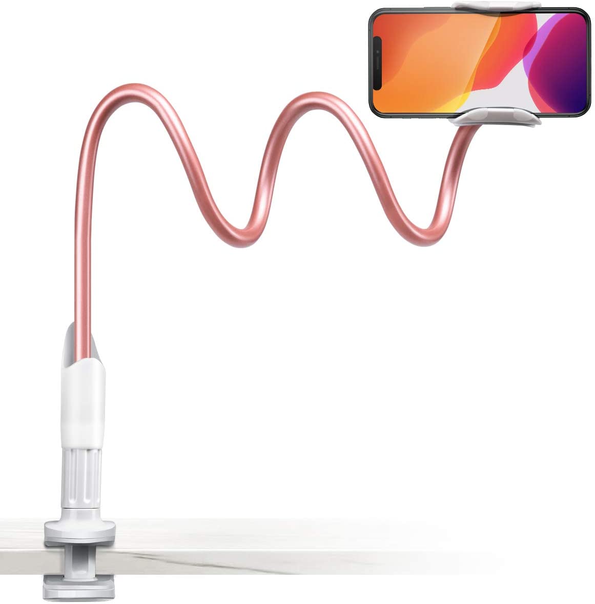Newest Cell Phone Holder Clamp Universal Lazy Mount Clip Hands Free Flexible Long Arm Bracket Grip Stand Baby Monitor for Desk Bed Office Kitchen, White
Newest Cell Phone Holder Clamp Universal Lazy Mount Clip Hands Free Flexible Long Arm Bracket Grip Stand Baby Monitor for Desk Bed Office Kitchen, White