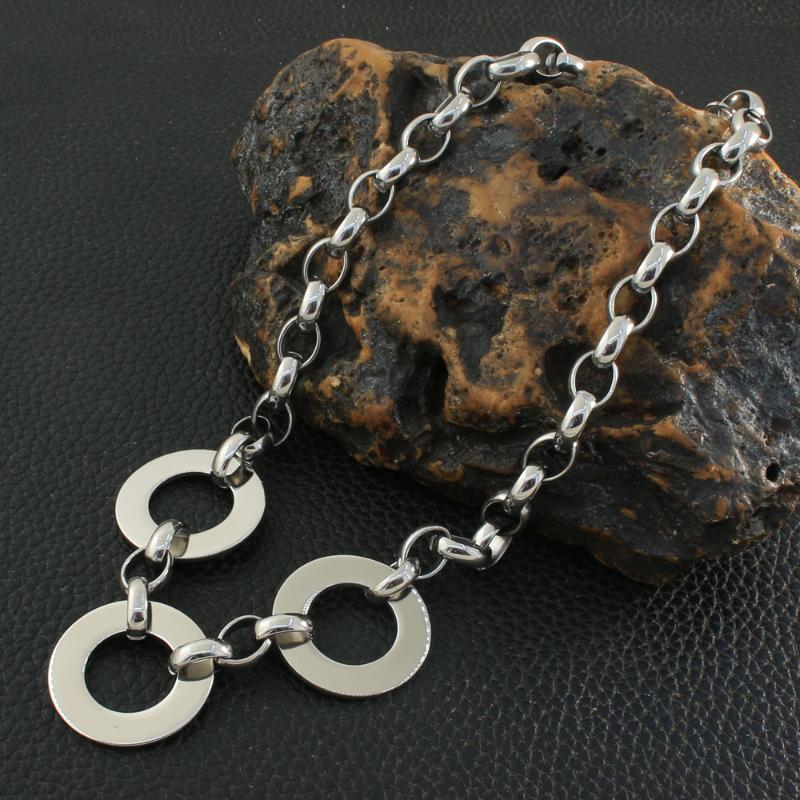 Chains Fashion Stainless Steel Jewelry For Woman Round Necklace Chain Silver Color NGEZAJBF
Chains Fashion Stainless Steel Jewelry For Woman Round Necklace Chain Silver Color NGEZAJBF