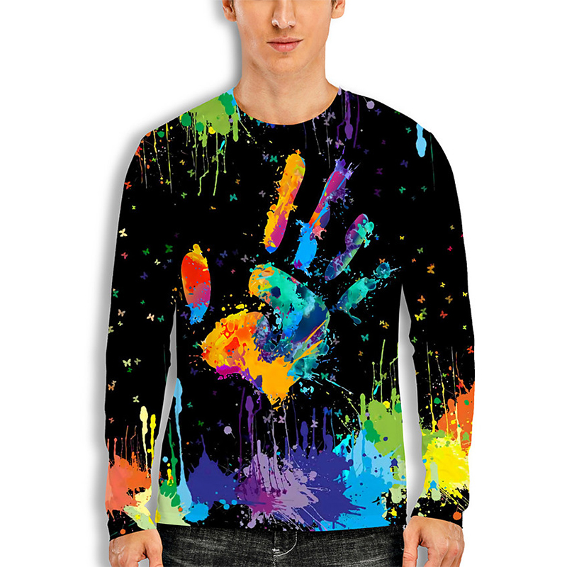 palm Mens 3D Print T-shirt Visual Impact Party Top Streetwear Round Neck High Quality Long Sleeves Graphic Optical Illusion Plus Size Print Daily Tops, White;black
palm Mens 3D Print T-shirt Visual Impact Party Top Streetwear Round Neck High Quality Long Sleeves Graphic Optical Illusion Plus Size Print Daily Tops, White;black
