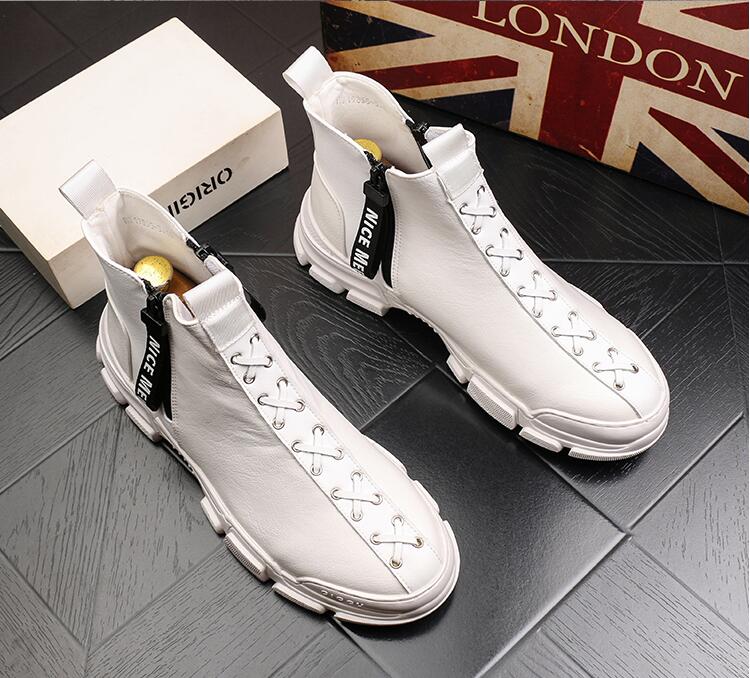 2021 Brand Men's Leather Shoes Korean Trend Comfortable Loafer Men Shoes British Fashion Men Sneakers New Moccasins