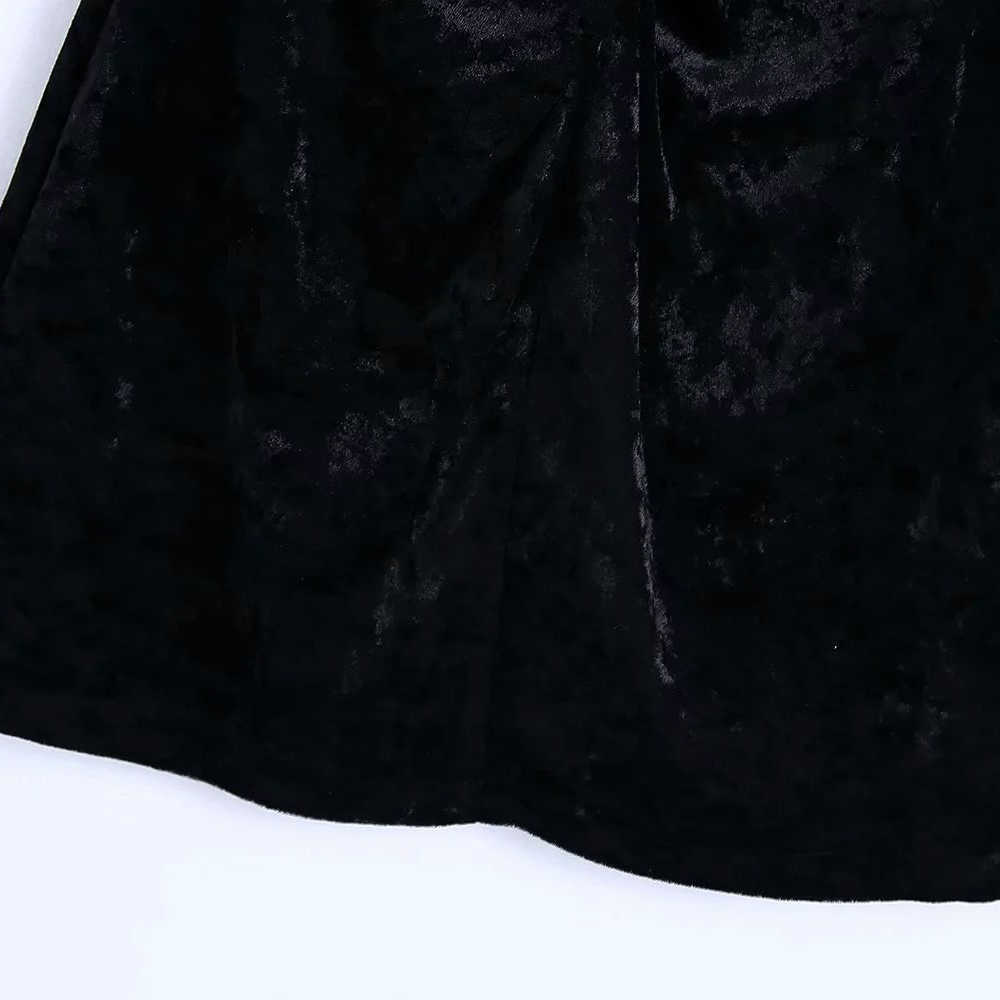 Women Dress Velvet V-Neck Thin Cross-Straps Sleeveless Gathered Mini Dress Elegant Fashion casual Dresses 210709